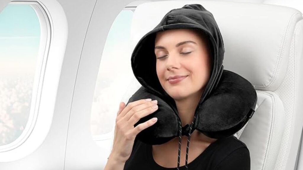 Neck Pillow with Hoodie