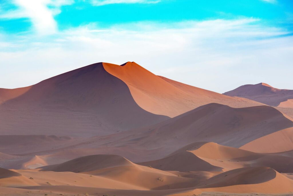 scenic view of desert in Namibia