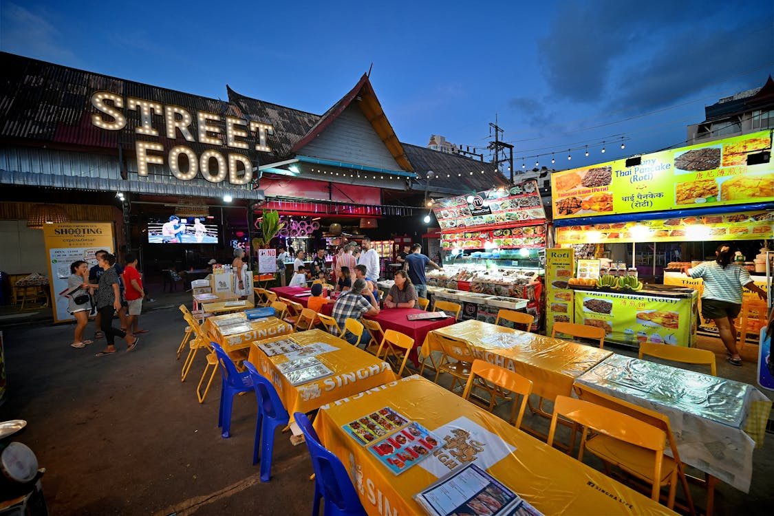 Thailand street food market in one of the best food cities in the world.